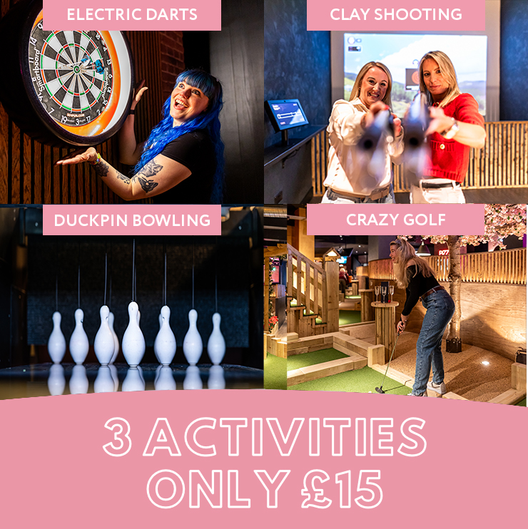 3 for £15 deal at Spinners