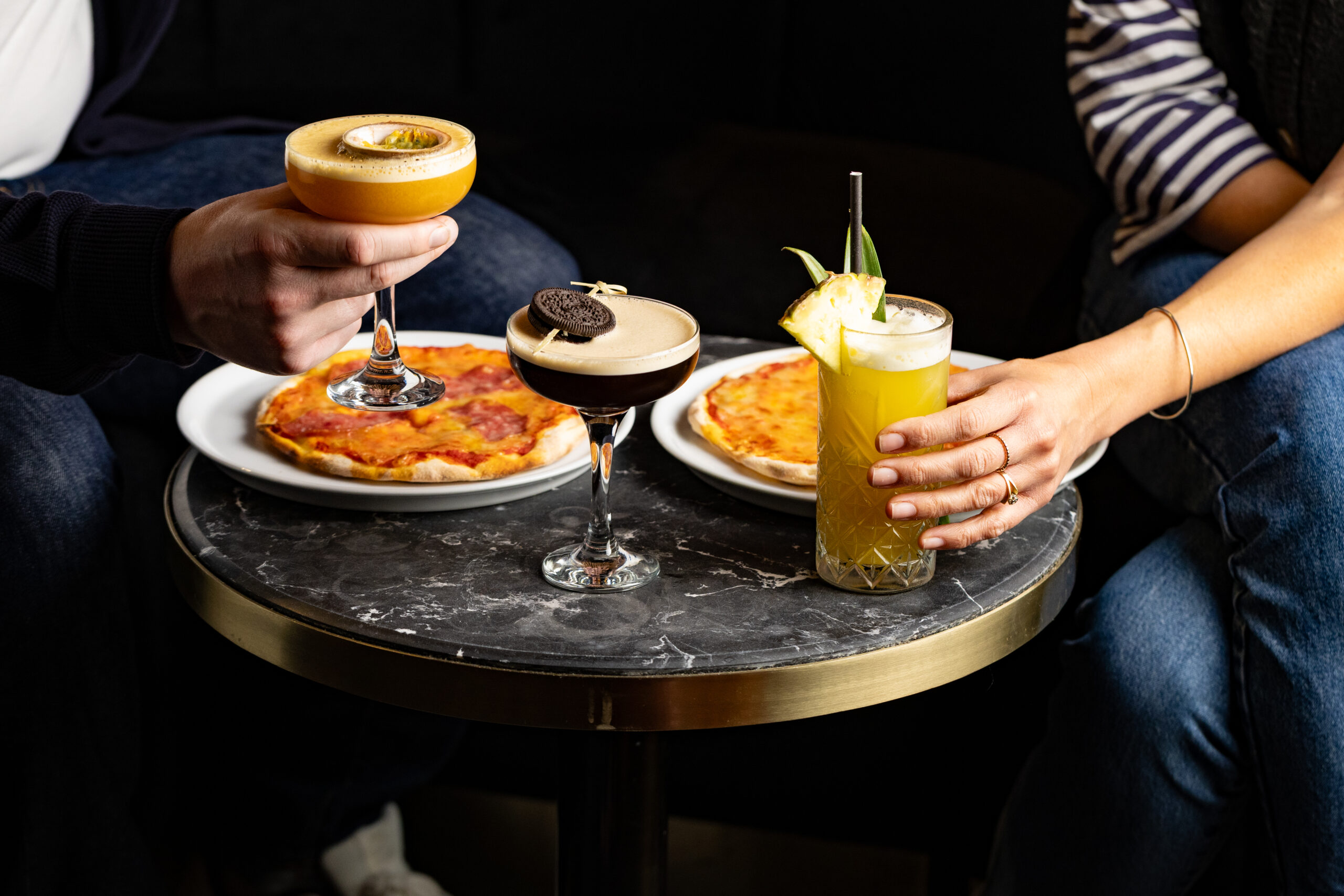 Food and drink at Spinners