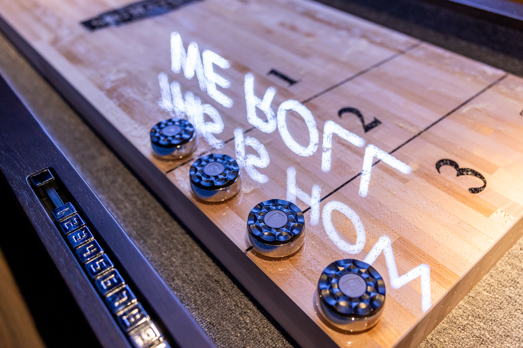 Shuffleboard at Spinners